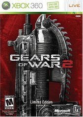 Gears of War 2 Limited Edition (Xbox 360) Pre-Owned: Game, Bonus Disc, Manual, Book, Steelbook Case, and Slipcover