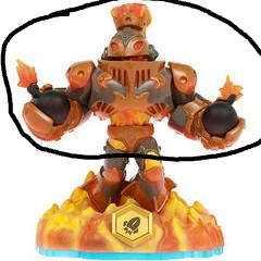 BLAST ZONE (SWAP-able) Fire (Skylanders Swap Force) Pre-Owned: TOP HALF ONLY