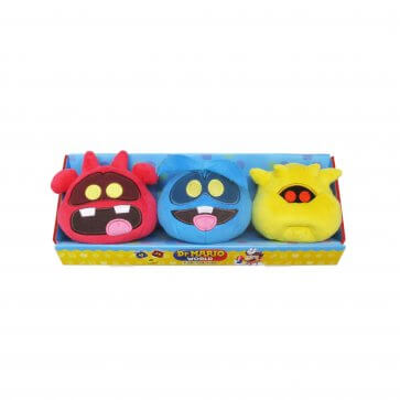 Dr. Mario World Virush Plush - 3 Pack (Sanei) (Nintendo) NEW