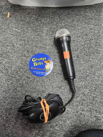 Wired Microphone - Rock Band - Logitech - Black - USB (PS2 / PS3 / Xbox 360 / Wii) Pre-Owned