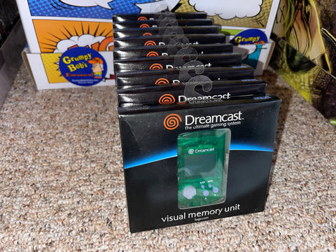 VMU Visual Memory Unit Official - Translucent Green (MK-50122) (NTSC-U) (Sega Dreamcast) NEW