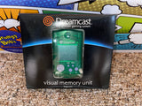 VMU Visual Memory Unit Official - Translucent Green (MK-50122) (NTSC-U) (Sega Dreamcast) NEW