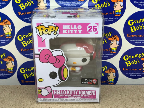 POP! Hello Kitty #26: Hello Kitty (Gamer) (GameStop Exclusive) (Funko POP!) Figure and Box w/ Protector (As Pictured)