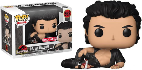 POP! Movies #552: Jurassic Park 25th Anniversary - Dr. Ian Malcolm (Target Exclusive) (Funko POP!) Figure and Box w/ Protector (Box Damage)
