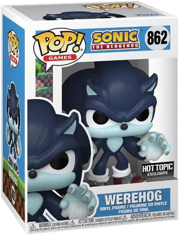 POP! Games #862: Sonic The Hedgehog - Werehog (Hot Topic Exclusive) (Funko POP!) Figure and Box w/ Protector