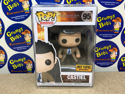 POP! Television #95: Supernatural Join The Hunt - Castiel (Hot Topic Exclusive) (Funko POP!) Figure and Box w/ Protector (As Pictured)