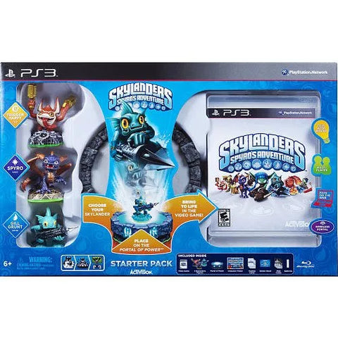 Skylanders Spyro's Adventure Starter Pack (Playstation 3) Pre-Owned: Game, 3 Figures, Portal, and Box