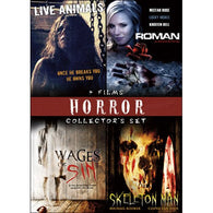 Horror Collector's Set (4 Films): Live Animals / Roman / Wages of Sin / Skeleton Man (DVD) Pre-Owned