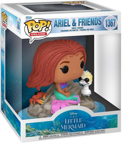 POP! Deluxe #1367: Disney The Little Mermaid - Ariel & Friends (Funko POP!) Figure and Box