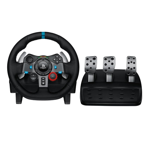 Steering Wheel w/ Pedals + Power Cord - Logitech G29 Driving Force Racing Wheel (PS4/PS5/PC) Pre-Owned