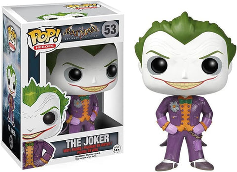 POP! Heroes #53: Batman Arkham Asylum - The Joker (Funko POP!) Figure and Box w/ Protector
