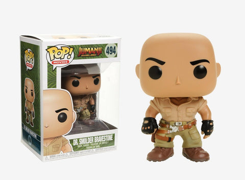 POP! Movies #494: Jumanji Welcome To The Jungle - Dr. Smolder Bravestone (Funko POP!) Figure and Box w/ Protector (Box Damage)