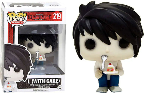 POP! Animation #219: Shonen Jump - Death Note - L (With Cake) (Funko POP!) Figure and Box w/ Protector*