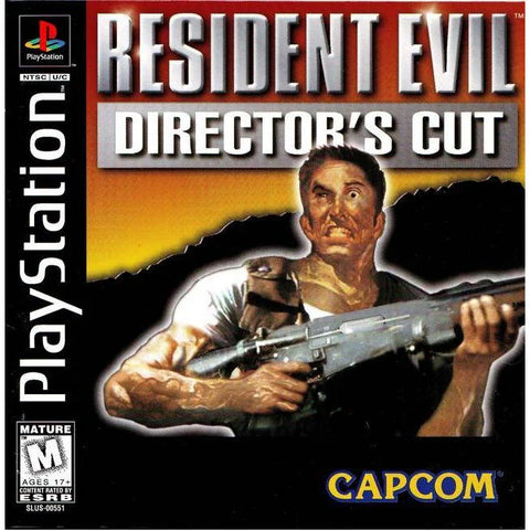 Resident Evil: Director's Cut w/o RE2 Demo (Black Label) (Playstation 1) Pre-Owned