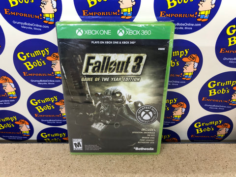 Fallout 3: Game of the Year Edition (Xbox One / Xbox 360) NEW (As Pictured)