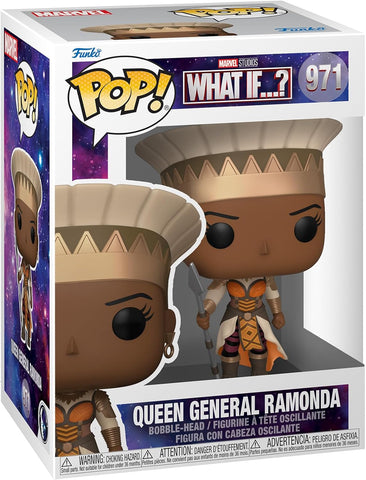 POP! Marvel Studios #971: What If…? Queen General Ramonda (Funko POP!) Figure and Box w/ Protector