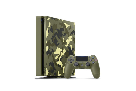 System - Slim 1TB - Call Of Duty: WWII Edition - Green Camouflage (Playstation 4) Pre-Owned w/ Controller & Hookups (In-store Pick up Only)