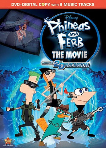 Phineas and Ferb: The Movie - Across the 2nd Dimension (DVD) Pre-Owned