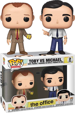 POP! Television 2 Pack: The Office - Toby vs Michael (Funko POP!) Figure and Box