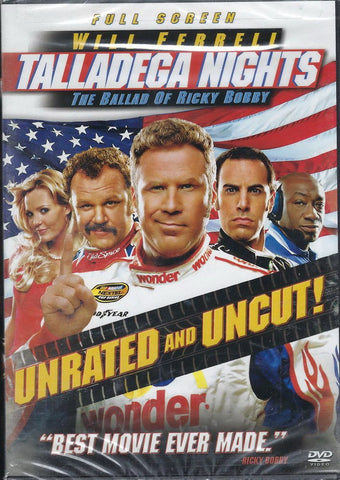 Talladega Nights - The Ballad of Ricky Bobby (Unrated Full Screen Edition) (DVD) Pre-Owned