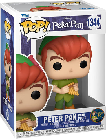 POP! Disney #1344: Peter Pan 70th Anniversary - Peter Pan with Flute (Funko POP!) Figure and Box w/ Protector