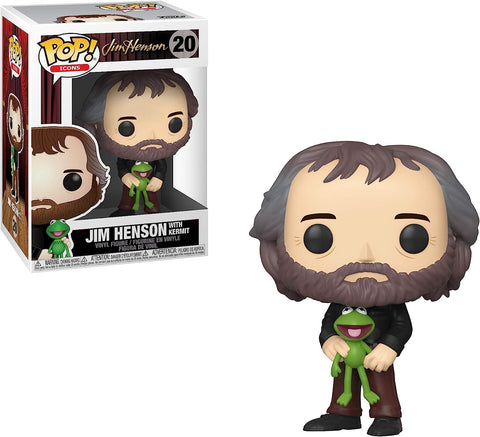 POP! Icons #20: Jim Henson with Kermit (Funko POP!) Figure and Box w/ Protector