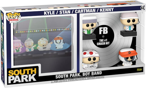 POP! Albums #42: South Park Boy Band - Kyle / Stan / Cartman / Kenny (Funko POP!) Figures and Hard Case in Box