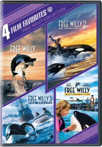 Free Will Collection: (Free Willy, Free Willy 2: The Adventure Home, Free Willy 3: The Rescue, Free Willy 4) (DVD) Pre-Owned