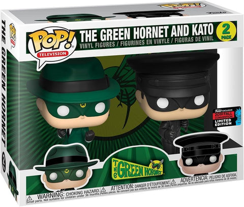 Funko POP! Television 2 Pack: The Green Hornet and Kato (2019 Fall Convention Limited Edition) (Funko POP!) Figure and Box