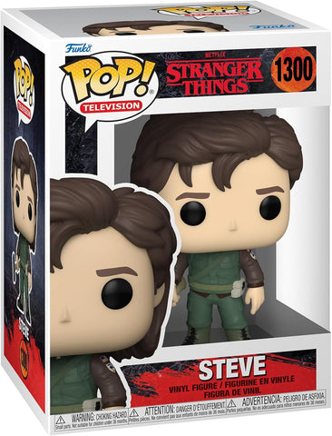 POP! Television #1300: Stranger Things - Steve (Netflix) (Funko POP!) Figure and Box w/ Protector