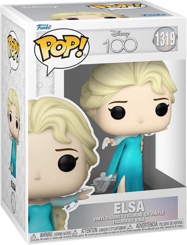POP! Disney 100 #1319: Elsa (Frozen) (Funko POP!) Figure and Box w/ Protector