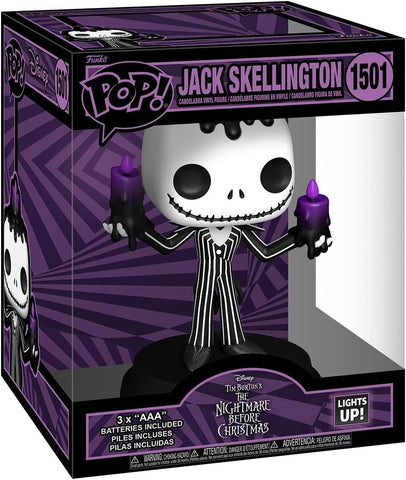 POP! Disney #1501: The Nightmare Before Christmas - Jack Skellington (Lights Up) (Funko POP!) Figure and Box