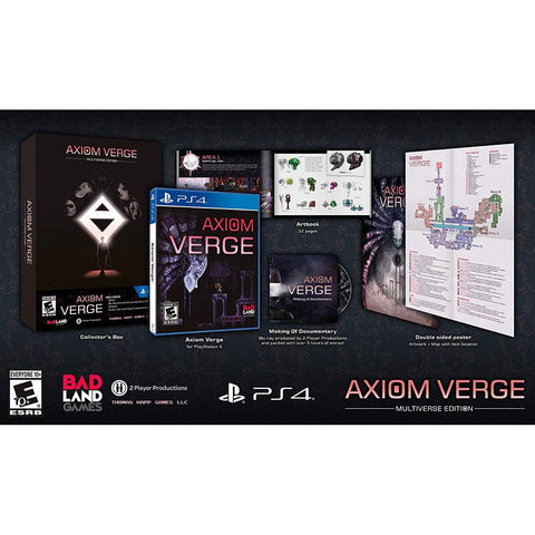 Axiom Verge: Multiverse Edition (Playstation 4) Pre-Owned: Game, Blu-ray, Artbook, Poster, and Box