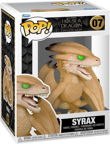 POP! Game of Thrones - House of Dragon - Day of the Dragon #07: Syrax (Funko POP!) Figure and Box w/ Protector (Box Damage)