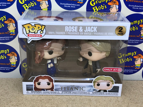 POP! Movies: Titanic 2-Pack - Rose & Jack (Target Exclusive) (Funko POP!) Figure and Box w/ Protector (As Pictured)