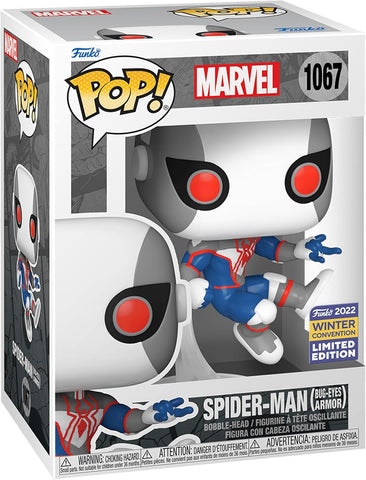 POP! Marvel #1067: Spider-Man (Bug-Eyes Armor) (2022 Winter Convention Limited Edition) (Funko POP!) Figure and Box w/ Protector