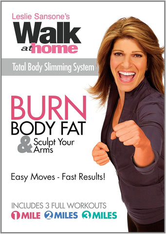 Leslie Sansone Walk At Home: Burn Body Fat - Total Body Slimming System (DVD) Pre-Owned