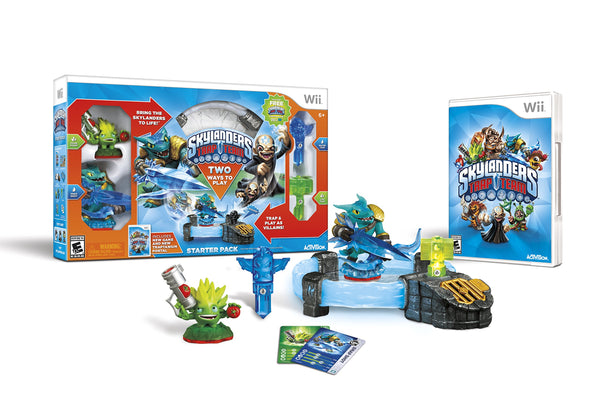 Skylanders Trap Team - Starter Pack (Nintendo Wii) Pre-Owned: Game, 2 Figures, 2 Traps, Portal of Power, Tray, Poster, Manual, and Box