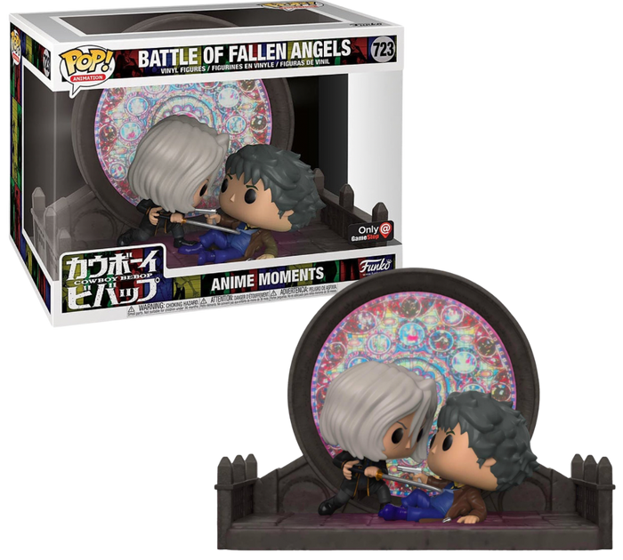 POP! Animation (Anime Moments) #723: Cowboy Bebop - Battle of Fallen Angels  (Gamestop Exclusive) (Funko POP!) Figure and Box