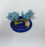 Tomy / Nintendo Pokemon / RHYDON (Approx. 1 5/8")  and RHYHORN (Approx. 1 3/8") / PVC Mini Figure SET of 2 / CGTSJ / Pre-Owned / Some Surface Marks / See Photos