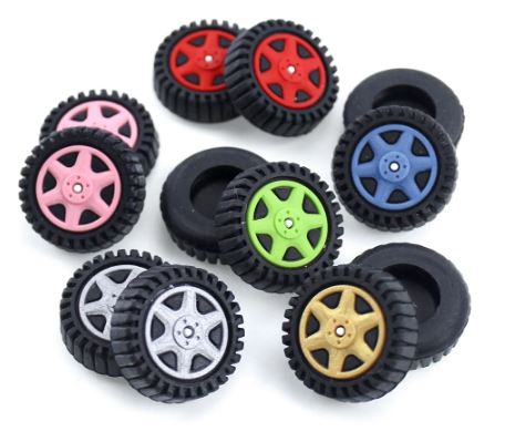 Rubber Thumb Grip Cover: Racing Tire (Set of 2) Assorted (Xbox One / Playstation 4 & 5) New