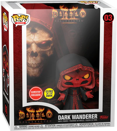 POP! Games #03: Diablo II - Dark Wanderer (Glows in the Dark) (GameStop Exclusive) (Funko POP!) Figure and Hard Case in Box (Damage)