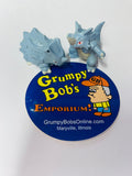 Tomy / Nintendo Pokemon / RHYDON (Approx. 1 5/8")  and RHYHORN (Approx. 1 3/8") / PVC Mini Figure SET of 2 / CGTSJ / Pre-Owned / Some Surface Marks / See Photos