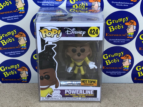 POP! Disney #424: A Goofy Movie - Powerline (Hot Topic Exclusive) (Funko POP!) Figure and Box w/ Protector (As Pictured)
