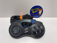 Wired Controller - SG ProPad 6 - Black/Grey (InterAct) (Sega Genesis) Pre-Owned