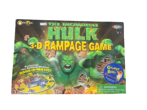 The Incredible Hulk 3D Rampage Game (2003 Marvel) (RoseArt) (Board Game) Pre-Owned: Complete
