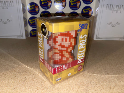 Pixel Pals #005: Super Mario Bros. 3 - Fire Mario (Nintendo) (2017) (PDP Lighted Figure) Pre-Owned: Figure and Box w/ Protector