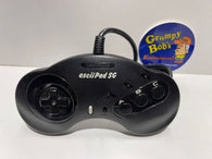 Wired Controller: Asciiware AsciiPad SG - 3 Button - Turbo - Black (Sega Genesis) Pre-Owned