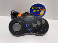Wired Controller: Performance - Super Pad - 6 Button - Turbo - Black (Sega Genesis) Pre-Owned