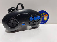 Wired Controller: Recoton - 3 Button - Turbo - Black (Sega Genesis) Pre-Owned